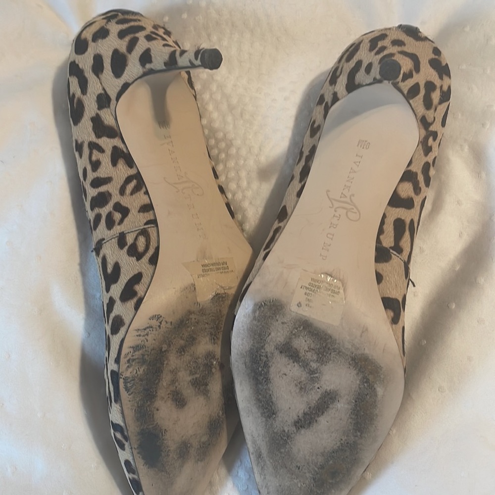 Leopard Calf Hair Pumps 9 1/2M - Picture 2 of 4